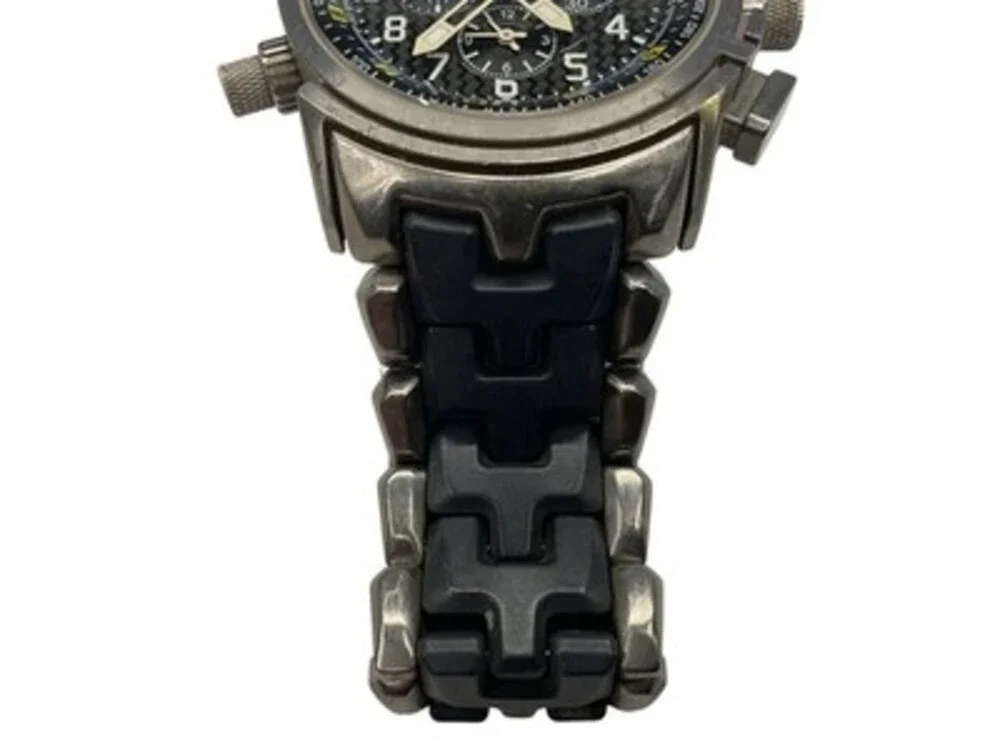 Oakley 12 Gauge Titanium Carbon Fiber w/Carbon Fiber Yellow Dial Watch